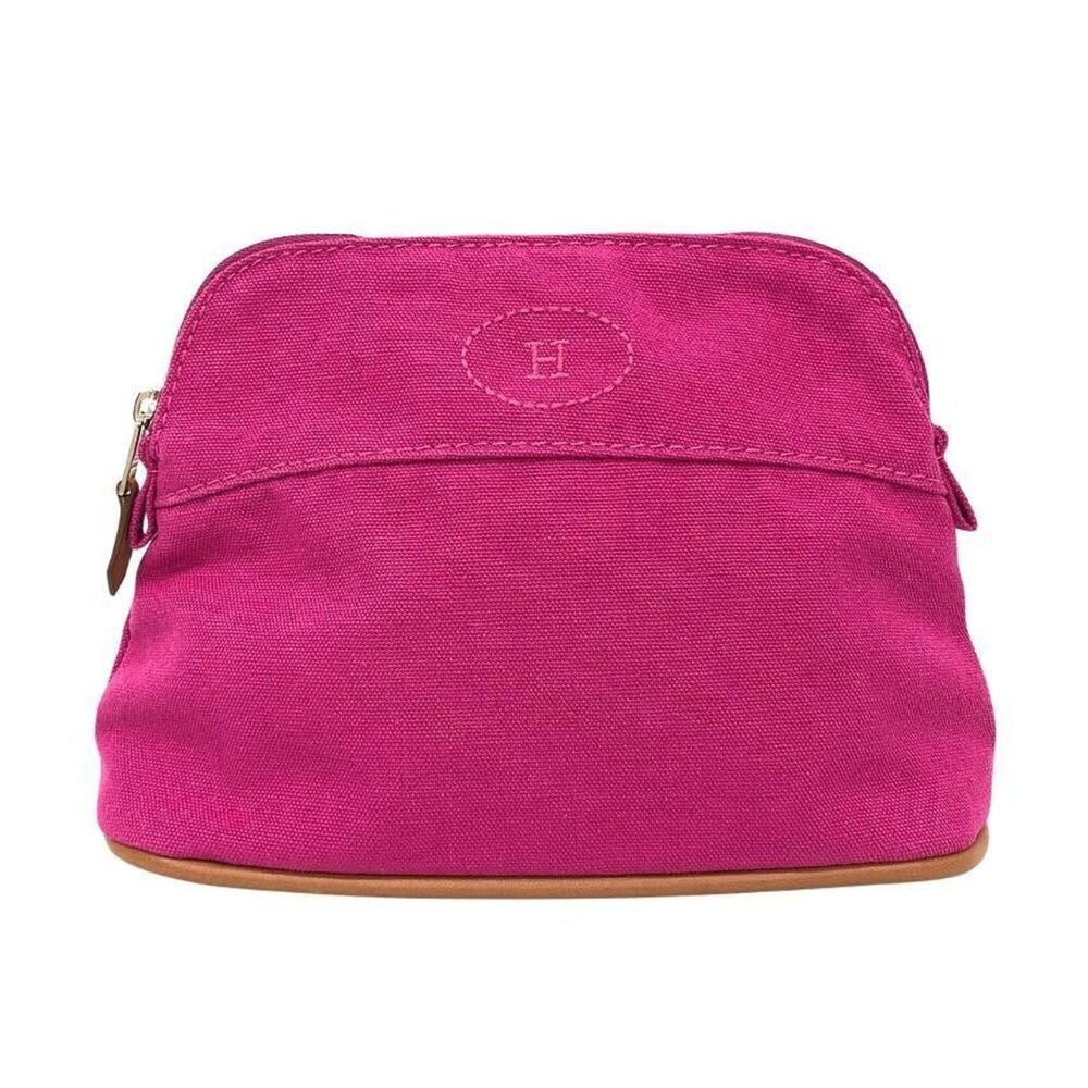 HERMES Bolide Pouch 20/Mini Pouch, Cotton, Pink, Bicolor